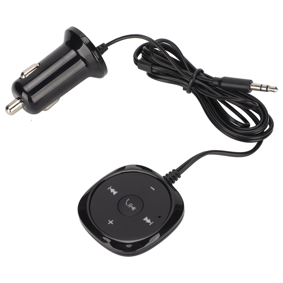 Car Bluetooth 5.0 Audio Receiver Handsfree Calling 5V 2.1A Usb Charging Port For Cars With 3.5Mm Aux Input 8411321520764