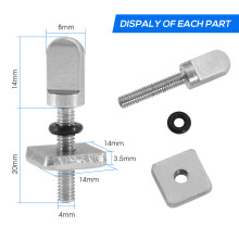 3pcs/6pcs Surfboard Fin Screw M4 Surf Fin Bolts Longboard Sliding Fin Screws Single Fin Nails