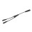 IEC320 C8 macho a 2x IEC320 C7 hembra 0.3m 1500W 10