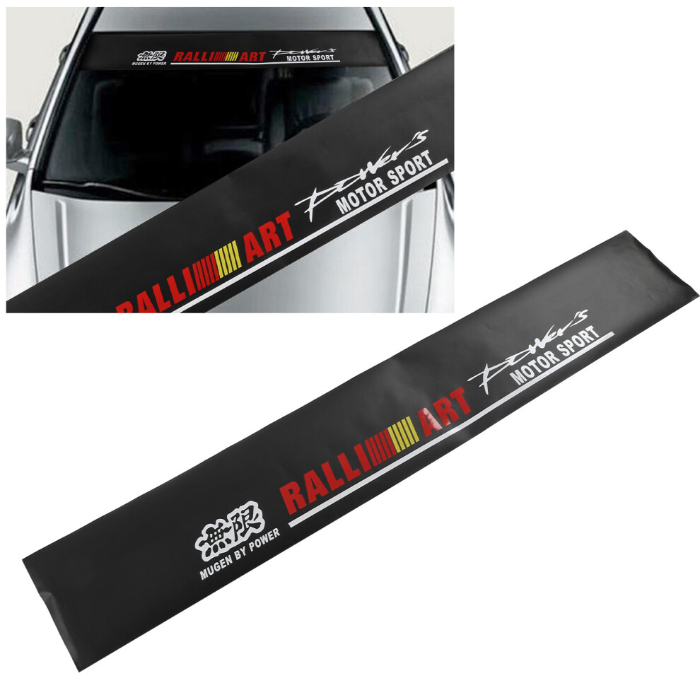 130X21cm Universal Pvc Car Reflective Sticker Front Windshield Decorative Decals With Scraper For Automobile Motor Sport 8701321521367
