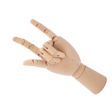 Mano de maniquí de madera 18 cm / 7.1 in Izquierda (Gugertree)