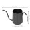 Tetera de cuello de ganso de 350 ml acero inoxidable negro 9