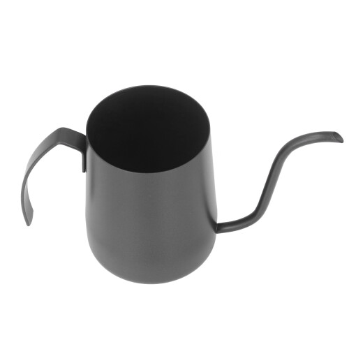 Tetera de cuello de ganso de 350 ml acero inoxidable negro