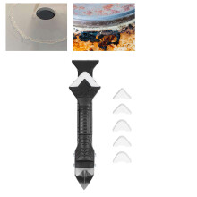 Silicone Trowel Scraper 3 in 1 Set Sealant Removal Caulking Tools with 5Pcs Tool Kit