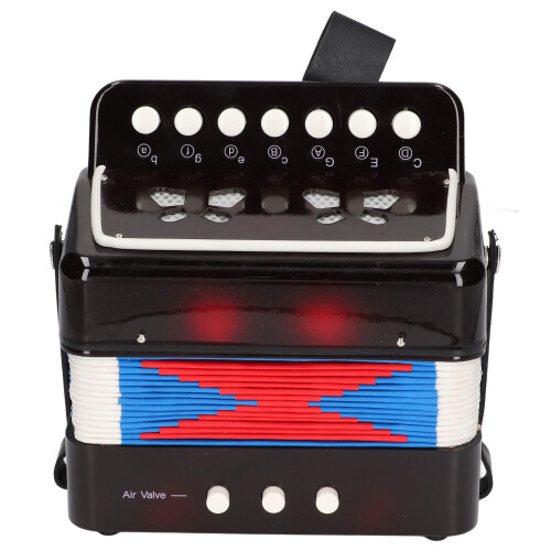Fisarmonica per bambini a 10 tasti, strumento musicale educativo, nero 1
