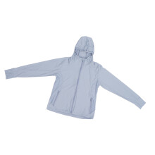 Damen Grau UPF 50+ Atmungsaktive Sonnen-Schutzjacke Langarm L