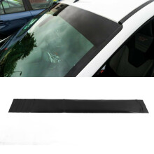 Striscia parasole per parabrezza auto e furgone, nero lucido, 140x20cm, PVC universale