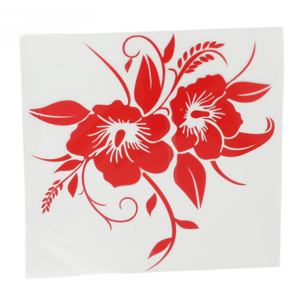 Universal Flower Car Decal Vinyl Automotive Exterior Decoration Stickers For Motorcycle Truck Suv Red 3771321525554