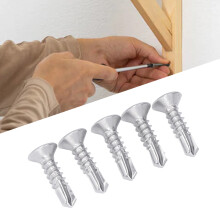 200Pcs Self Drilling Screw Cross Countersunk Head 410 Stainless Steel 19mm Nominal Length M4.8‑16