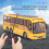Giocattolo LED per autobus scolastico RC - 4xAA per l'auto, 2xAA per il telecomando 4