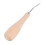 Gebogene Stichahle, Buche-Griff, Stahl, Leder 3