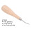 Gebogene Stichahle, Buche-Griff, Stahl, Leder 7