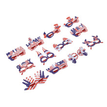 12pcs American Independence Day Glasses American Flag Holiday Glasses for Photo Props Party Favors