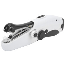 Handheld Sewing Machine Portable Mini Small Home Electric Double Needle DIY Handheld Sewing Machine for DIY Black