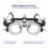 Alloy Optometry Frame Adjustable PD Lightweight Optical Trial Frame for Ophthalmology School 9