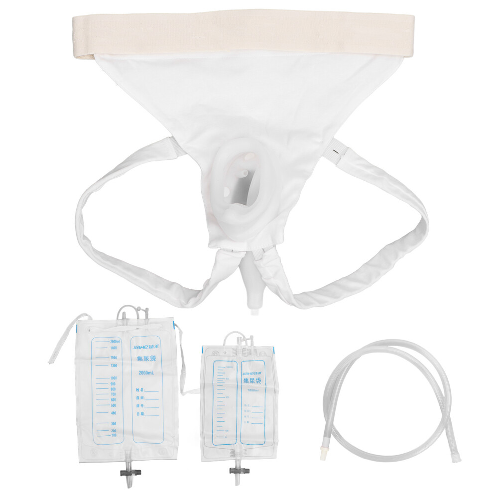 Female Urine Bag Collector Breathable Silicone Prevent Leakage Urine Soft Catheter Bag
