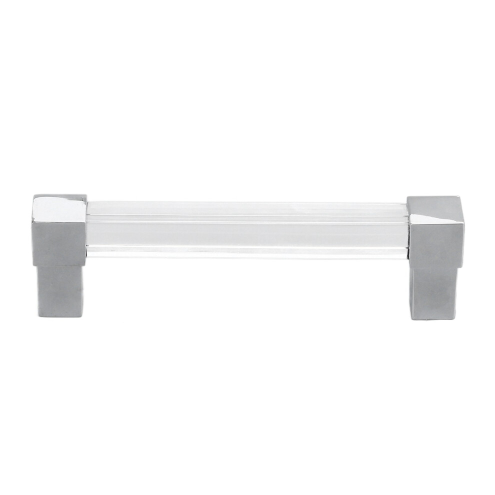 Acrylic Drawer Pulls Single Hole Crystal Cabinet Drawer Pulls For Kitchen Cabinets Dresser Cupboard Hole Spacing 96 Silver 7681321532260