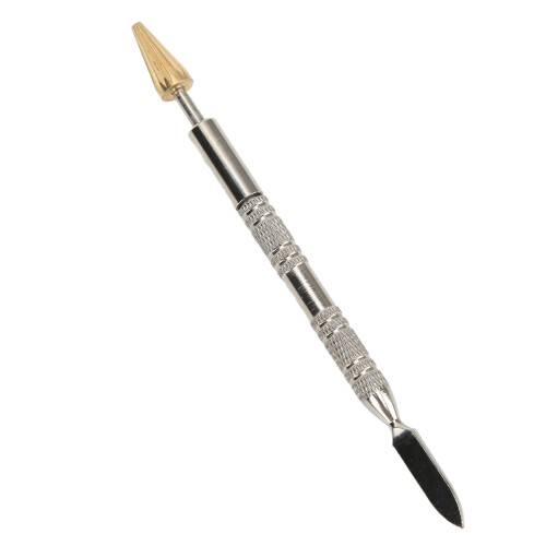Leather Dye Pen Premium Copper High Strength Durable Knurled Handle Easy Operation Leather Edge Roller Pen 2