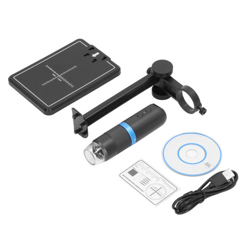 Microscopio WiFi 50X-1000X Nero 800mAh 1/6.5in 1