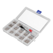 600Pcs Computer Screws Assortment Kit Micro Flat Head M2 M2.5 M3 with Screwdriver Brush(Silver )