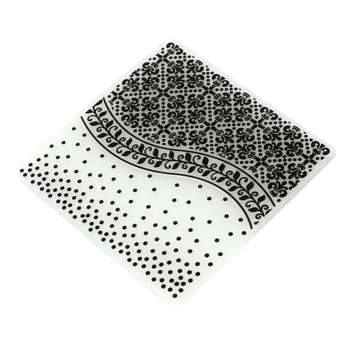 2Pcs Embossing Folders Unique Design Concave Convex Texture Embossing Template Folder for DIY Invitations Cards Making