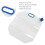 Faltbare Wasserbehältertasche 15L blaues PVC 10