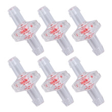 Confezione da 10 valvole di non ritorno per acqua, in plastica PP, a senso unico, diaframma, raccordo a barb da 5 mm, Australia