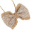 6 lazos de arpillera 5.5x8cm yute natural 11