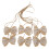 6 lazos de arpillera 5.5x8cm yute natural 14