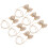 6 lazos de arpillera 5.5x8cm yute natural 13