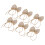6 lazos de arpillera 5.5x8cm yute natural 16