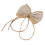 6 lazos de arpillera 5.5x8cm yute natural 15