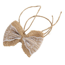 Fiocchi di iuta rustici 6 pezzi confezione regalo fai-da-te per Natale e matrimoni decorazione per la casa in stile country