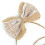 6 lazos de arpillera 5.5x8cm yute natural 5