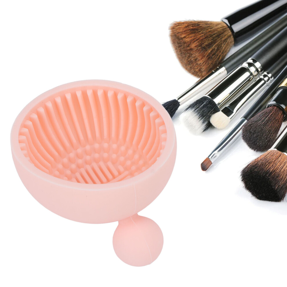 Makeup Brush Cleaning Bowl Mat Home Portable Flexible Silicone Cosmetic Brush Cleaner Scrubber