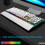 Teclado RGB con cable 104 teclas blanco 1,35 m USB 4