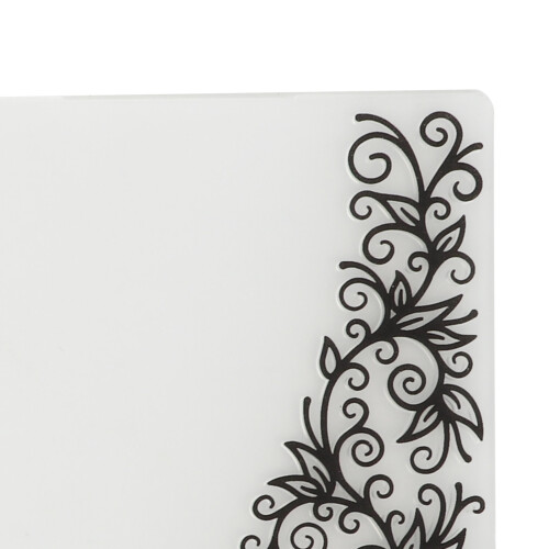 2Pcs Plastic Embossing Folders Flower Leaves Durable Plastic Easy Operation Wide Application Embossing Template Folders 2