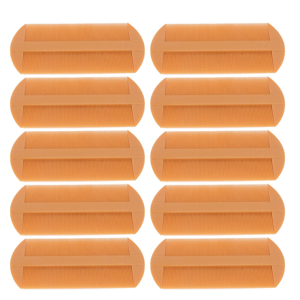 Unisex 10Pcs Lice Combs Double Sided Lice Removal Vintage Plastic Comb Hair Grooming Comb