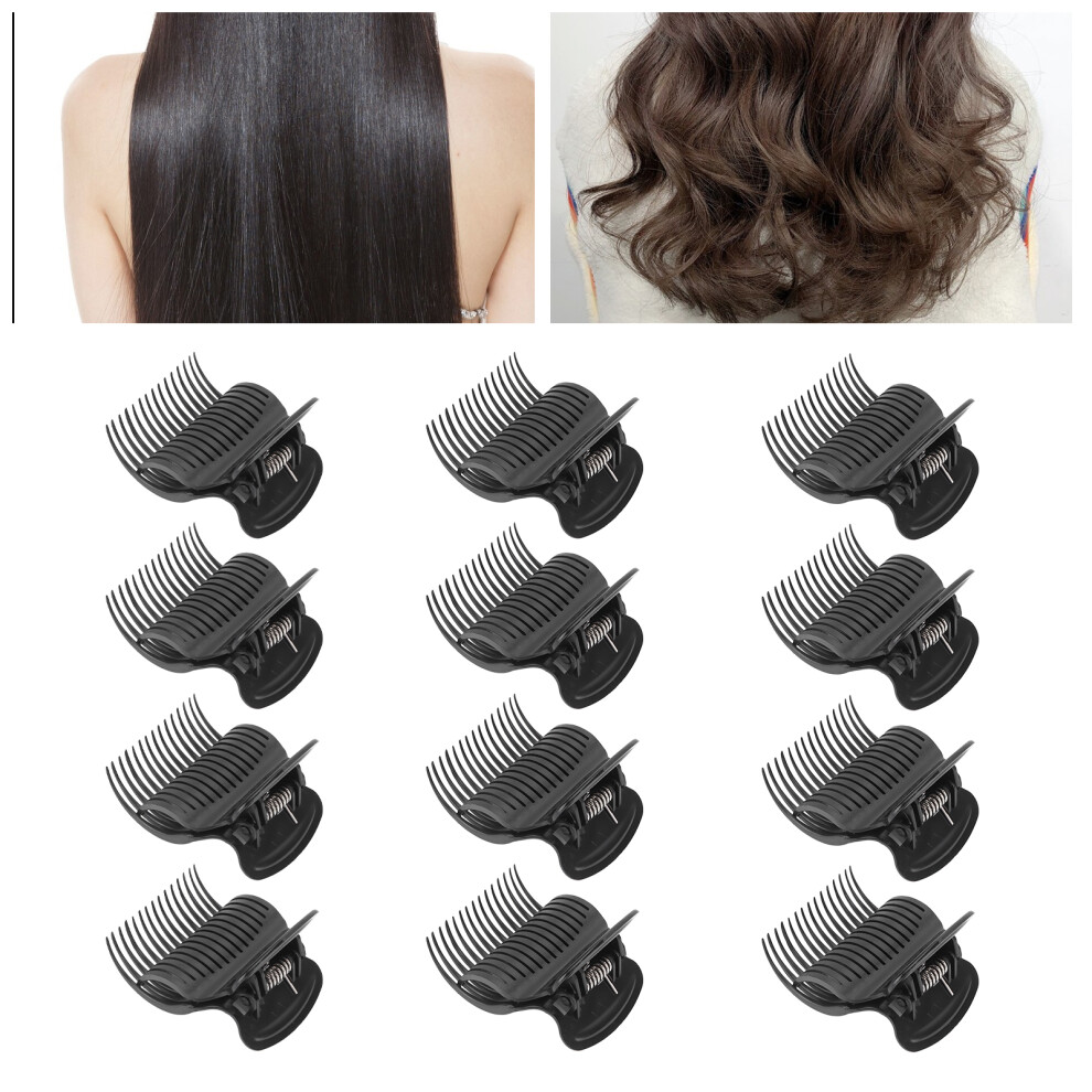 12pcs Hot Roller Clips Protect Hair Heat Insulation Fashionable Hair Roller Clips for Women Girls