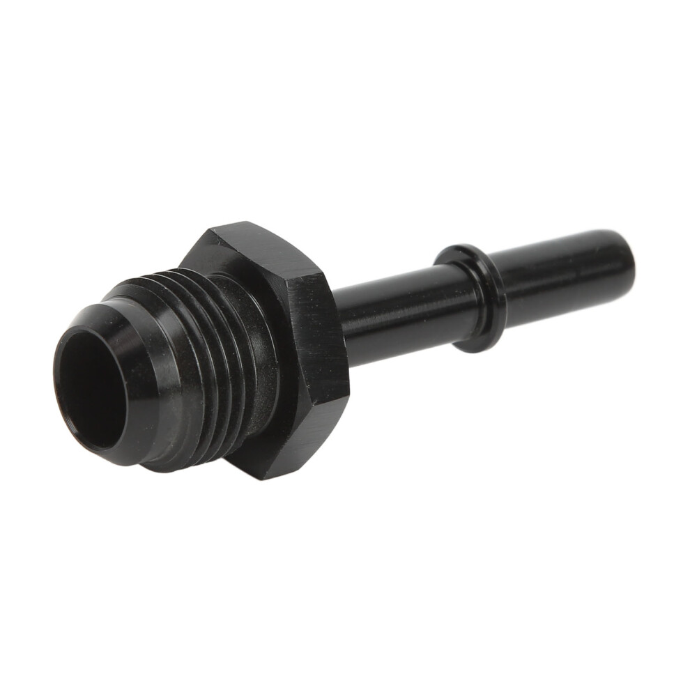 Quick Disconnect Efi Fitting Adapter Push On Aluminum Alloy Anodized Finish For Fuel Filter Rail Feed Port An6-5/16In Black 6921321538086