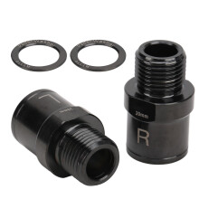 RISK Estensione per pedale 36 g lega di titanio 20 mm nero