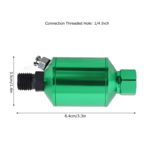Separatore di acqua e olio da 1/4 di pollice 3.3x1.4in Verde 1