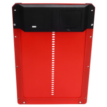 Puerta automática para gallinero 480g 35x24x3.7cm Rojo