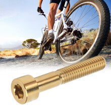 M6x35mm Bike Screw Rustproof Titanium Alloy Bicycle Handlebar Stem Screw for Outdoor Cycling Gold