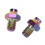 RT058 8 piezas M4x5mm tornillos de pedal titanio multicolor 3