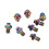 RT058 8 piezas M4x5mm tornillos de pedal titanio multicolor 15