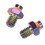 RT058 8 piezas M4x5mm tornillos de pedal titanio multicolor 8