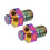 RT058 8 piezas M4x5mm tornillos de pedal titanio multicolor 7