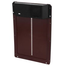 Puerta automática para gallinero 3AA 35x24x3,7 cm marrón