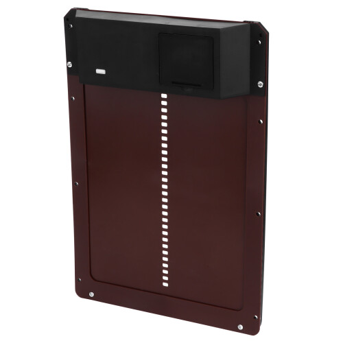 Porta automatica per pollaio marrone 3AA 35x24x3,7 cm